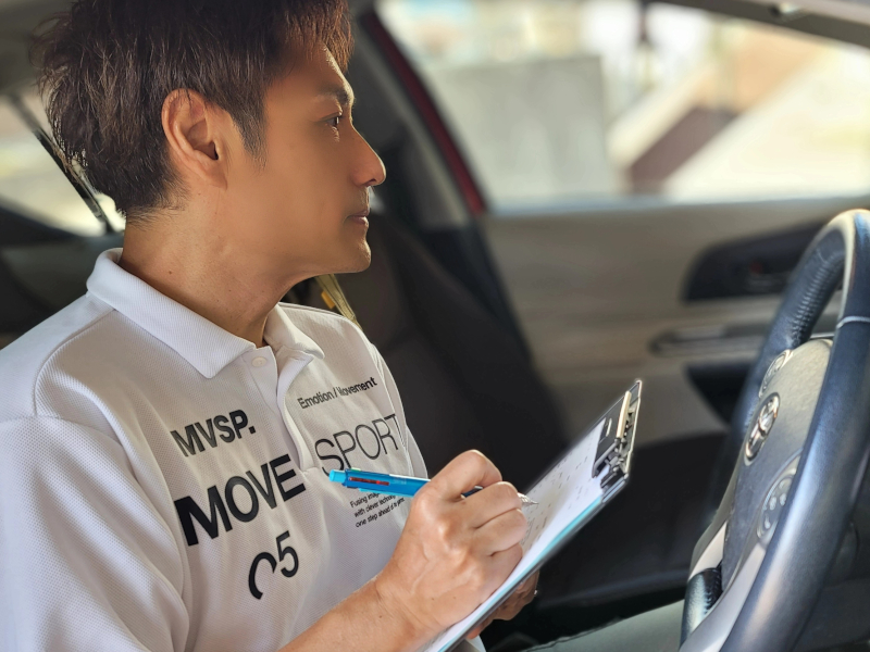 沼津市での車査定の様子
